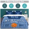 Custom Basketball Comforter Set,3 Piece(1 Comforter+2 Pillowcase)Comforter Set,Quilt Bedding Set for Basketball Fans,Personalized Name Number,Soft and Lightweight,Sports Basketball Bedroom Decor view 4