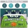Custom Basketball Comforter Set,3 Piece(1 Comforter+2 Pillowcase)Comforter Set,Quilt Bedding Set for Basketball Fans,Personalized Name Number,Soft and Lightweight,Sports Basketball Bedroom Decor view 4