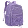 Esfoxes Mesh School Backpack for Girls Boys Women Men, Heavy Duty See Through College Bookbag School Bag (Lavender Purple) view 1