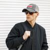 Flag of The District of Columbia Baseball Cap for Women Mens Hats Retro Mesh Caps Dad Hat Gray view 2