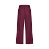 Linen Capris for Women Casual Loose Wide Leg Capris with Pockets Summer Elastic High Waisted Cropped Pants Linen Pants Women Petite Wide Leg Capri Pants Straight Leg Yoga Pants view 4