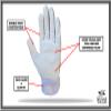 Stealth Football Lineman Gloves White, Battle College Lineman, Be a Villain Not a Joker with Padded Protection, Youth, Kids, Men, Boys, Small to XXL Sizes view 3