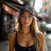 A Bad Attitude is Worse Than A Bad Swing Baseball Cap for Women Mens Hats Retro Mesh Caps Dad Hat Black view 3