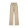 Linen Capris for Women Casual Loose Wide Leg Trousers with Pockets Summer Drawstring High Waisted Cropped Pants Linen Pants Women Petite Wide Leg Capri Pants Straight Leg Yoga Pants view 2