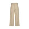 Linen Capris for Women Casual Loose Wide Leg Trousers with Pockets Summer Drawstring High Waisted Cropped Pants Linen Pants Women Petite Wide Leg Capri Pants Straight Leg Yoga Pants view 3
