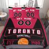 Custom Basketball Comforter Set,3 Piece(1 Comforter+2 Pillowcase)Comforter Set,Quilt Bedding Set for Basketball Fans,Personalized Name Number,Soft and Lightweight,Sports Basketball Bedroom Decor view 1