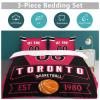 Custom Basketball Comforter Set,3 Piece(1 Comforter+2 Pillowcase)Comforter Set,Quilt Bedding Set for Basketball Fans,Personalized Name Number,Soft and Lightweight,Sports Basketball Bedroom Decor view 4