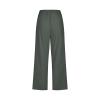 Linen Capris for Women Casual Loose Wide Leg Trousers with Pockets Summer Drawstring High Waisted Cropped Pants Linen Pants Women Petite Wide Leg Trouser Pants Straight Leg Yoga Pants view 4