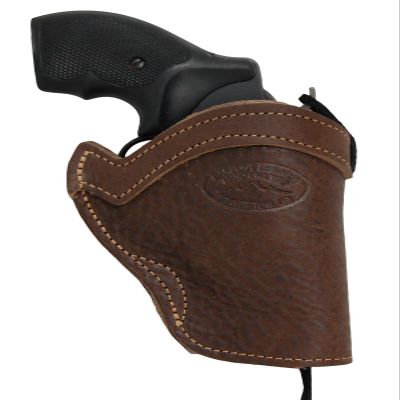 Barsony New Brown Leather Western Style Holster for Charter ARMS Chic Lady Left