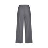 Linen Capri Pants for Women Casual Loose Wide Leg Capris with Pockets Summer Elastic High Waisted Cropped Pants Linen Pants for Women 2024 Wide Leg Trouser Pants Straight Leg Yoga Pants view 4