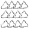 20pcs Trampoline Triangle Buckles: Stainless Steel Triangle Rings Connectors V-Ring Hardware for Trampoline Strap Crafting & Replacement view 1