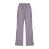 Linen Capris for Women Casual Loose Wide Leg Trousers with Pockets Summer Drawstring High Waisted Cropped Pants Linen Pants Women Petite Wide Leg Trouser Pants Womens Capri Yoga Pants view 3