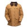 Outback Trading Company Women's Canvas Gidley, Warm Durable Adjustable Cotton Shell Fleece Lining Work Outdoor Hiking Jacket, Tan, Medium