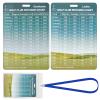 ArlinaL Golf Range Chart Card, Golf Distance Card, Golf Gift Golf Bag Accessories (Aluminium, 5.1x3.5 in)