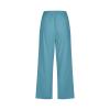 Linen Capri Pants for Women Casual Loose Wide Leg Trousers with Pockets Summer Elastic High Waisted Cropped Pants Linen Pants Women Petite Wide Leg Trouser Pants Straight Leg Yoga Pants view 4