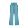 Linen Capri Pants for Women Casual Loose Wide Leg Capris with Pockets Summer Drawstring High Waisted Cropped Pants Linen Pants Women Petite Wide Leg Capri Pants Womens Capri Yoga Pants view 2