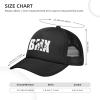 Byoblu BMX Sports Trucker Hat - Mesh Baseball Snapback Cap for Men Or Women Outdoors Black view 4