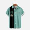 NineFit Basics Funny t Shirts for Men Mens Graphic T-Shirts Summer Big and Tall Short Sleeve Button Down Shirt Casual Athletic Tee Top Hawaiian Beach Shirt Golf Shirt Men XLT Mint Green XL view 3