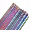 XBLYDXS Spoke Lines Vacuum Plated Colored Spokes 26 27.5 29 Inch Spoke Nipples Mountain/Road Bike 304 Stainless Steel 14G (Color : 259MM X 10pcs) view 1