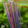 XBLYDXS Spoke Lines Vacuum Plated Colored Spokes 26 27.5 29 Inch Spoke Nipples Mountain/Road Bike 304 Stainless Steel 14G (Color : 259MM X 10pcs) view 3