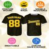 Custom Stripe Baseball Jerseys - Personalized Pinstripe Softball Shirts for Men, Women, Boys, and Girls - Customized Team Uniforms for Sports Fans, Teams, Events, Gifts - Add Your Name, Number, Logo view 4
