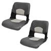 Boat Folding Fishing Seats 1061017-BLK | Black Gray (Pair) view 1