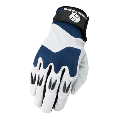 Heritage Performance Gloves, Polo Pro Glove, Size 12, White/Navy