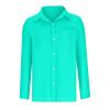 Akklian Womens Tops Casual Linen Blouses Tops V Neck Long Sleeve Button down Basic Shirts Summer Tops Tunic Tops with Pocket view 2