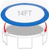 14FT Universal Trampoline Pads, Round Replacement Trampoline, Weatherproof Spring Cover, Safety Pad Trampoline, PVC & PE Foam Protection