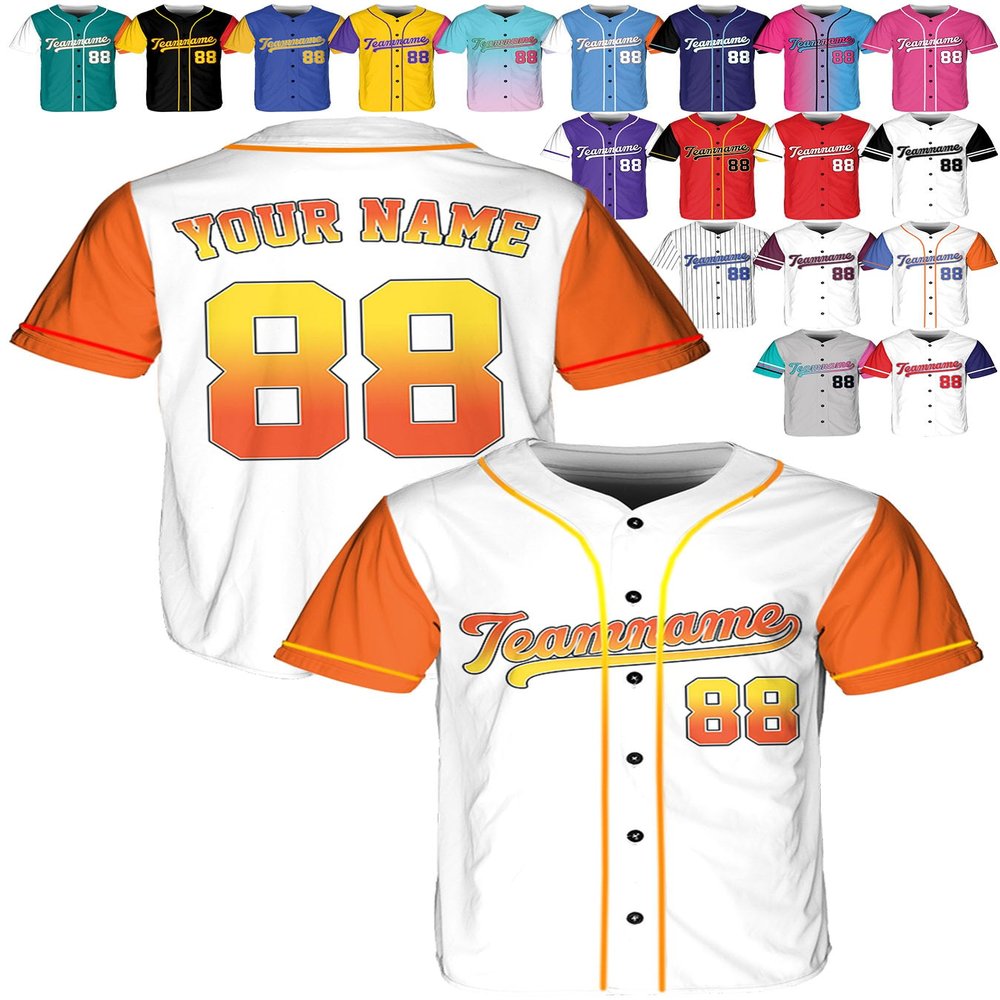 Custom Baseball Jerseys - Personalized Softball Shirts for Men, Women, Boys, and Girls - Customized Team Uniforms for Sports Fans, Teams, Events, Gifts - Add Your Name, Number, Logo