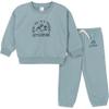 Gerber Baby Boys Toddler 2-Piece Fleece Sweatshirt and Jogger Set, Medium Blue, 4T view 1