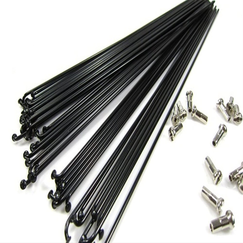 XBLYDXS Mountain Highway Vehicle Stainless Steel Channel No. 14 Spoke with Copper Hat 170-300mm 36pcs