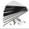 XBLYDXS Mountain Highway Vehicle Stainless Steel Channel No. 14 Spoke with Copper Hat 170-300mm 36pcs view 3