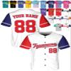 Custom Baseball Jerseys - Personalized Softball Shirts for Men, Women, Boys, and Girls - Customized Team Uniforms for Sports Fans, Teams, Events, Gifts - Add Your Name, Number, Logo White/Red/Navy view 1