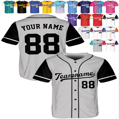 Custom Baseball Jerseys - Personalized Softball Shirts for Men, Women, Boys, and Girls - Customized Team Uniforms for Sports Fans, Teams, Events, Gifts - Add Your Name, Number, Logo