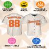 Custom Stripe Baseball Jerseys - Personalized Pinstripe Softball Shirts for Men, Women, Boys, and Girls - Customized Team Uniforms for Sports Fans, Teams, Events, Gifts - Add Your Name, Number, Logo view 4