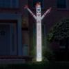 Sporticulture NCAA Ohio State Buckeyes Football Wacky Waving Inflatable Tube Guy with LED Lights & Built-in Blower Air Wacky Dancers Inflatable Tube Man Crazy Sports Fan Outdoor Party Decoration view 2
