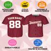 Custom Stripe Baseball Jerseys - Personalized Pinstripe Softball Shirts for Men, Women, Boys, and Girls - Customized Team Uniforms for Sports Fans, Teams, Events, Gifts - Add Your Name, Number, Logo view 4