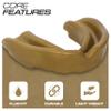 BFS IMPEX Mouth Guard Sports for Adults Best for Teeth,MMA Mouth Guard with Case for Boxing,Karate,Rugby,Football MouthGuard (Golden) view 3