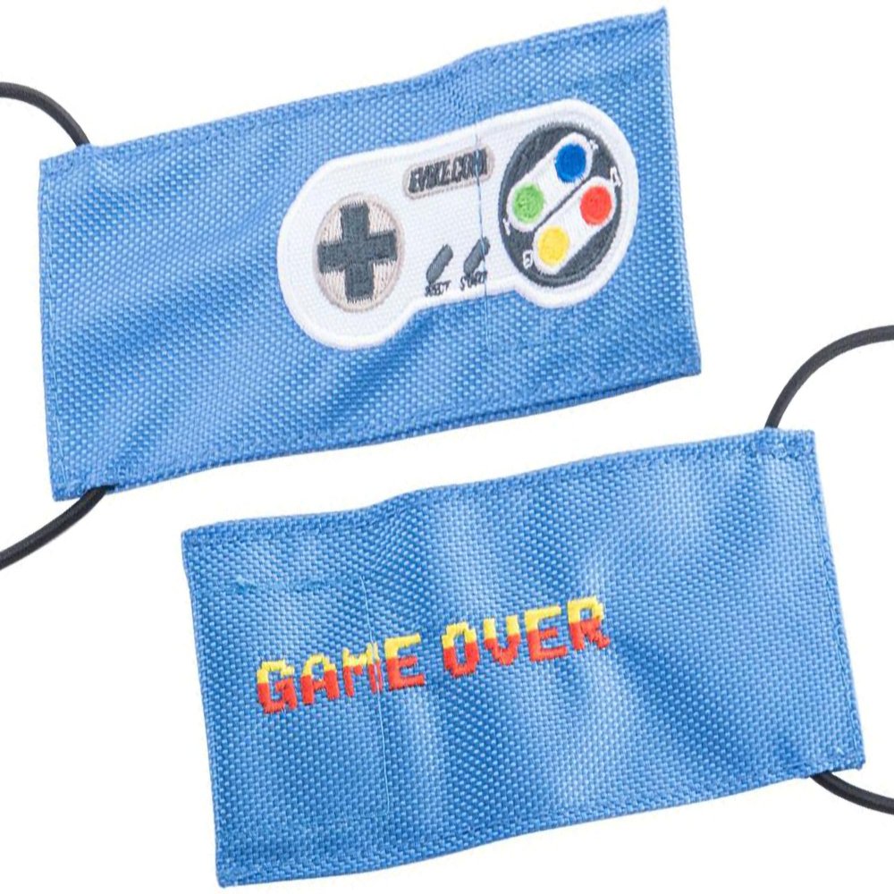 Evike Airsoft - Tactical Airsoft Cover w/Bungee Cord (Model: Regular/Game Over/Blue)