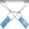 Evike Airsoft - Tactical Airsoft Cover w/Bungee Cord (Model: Regular/Game Over/Blue) view 2