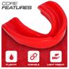 BFS IMPEX Mouth Guard Sports for Adults Best for Teeth,MMA Mouth Guard with Case for Boxing,Karate,Rugby,Football MouthGuard(RED) view 2