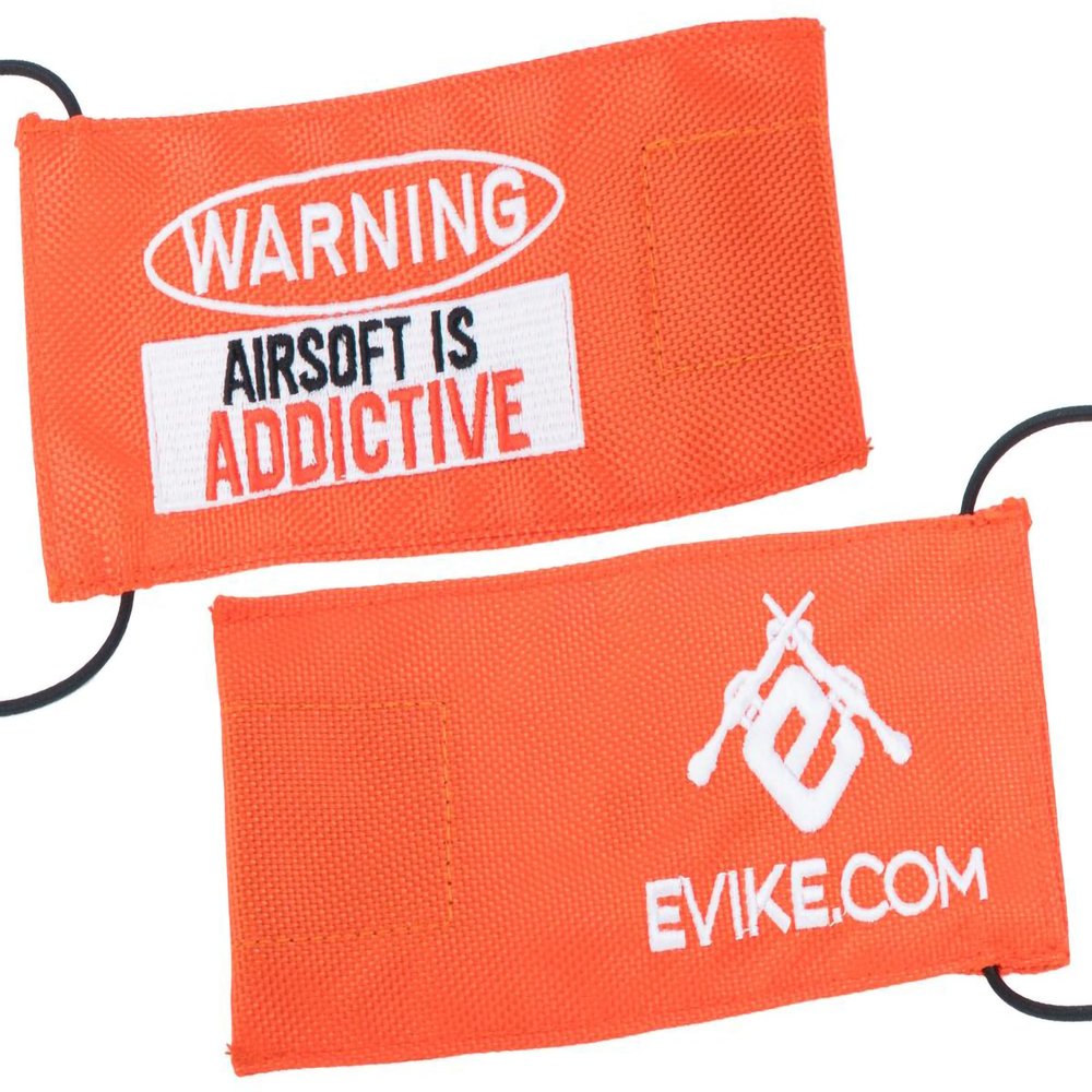 Evike Airsoft - Tactical Airsoft Cover w/Bungee Cord (Model: Large/Addictive/Orange)
