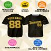 Custom Stripe Baseball Jerseys - Personalized Pinstripe Softball Shirts for Men, Women, Boys, and Girls - Customized Team Uniforms for Sports Fans, Teams, Events, Gifts - Add Your Name, Number, Logo view 4