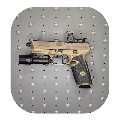 Hammy3DPrints Mount for FN 509 Series - GallowTech | Pistol Holder Handgun Storage Rack (Facing Left)