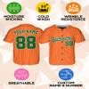 Custom Stripe Baseball Jerseys - Personalized Pinstripe Softball Shirts for Men, Women, Boys, and Girls - Customized Team Uniforms for Sports Fans, Teams, Events, Gifts - Add Your Name, Number, Logo view 4