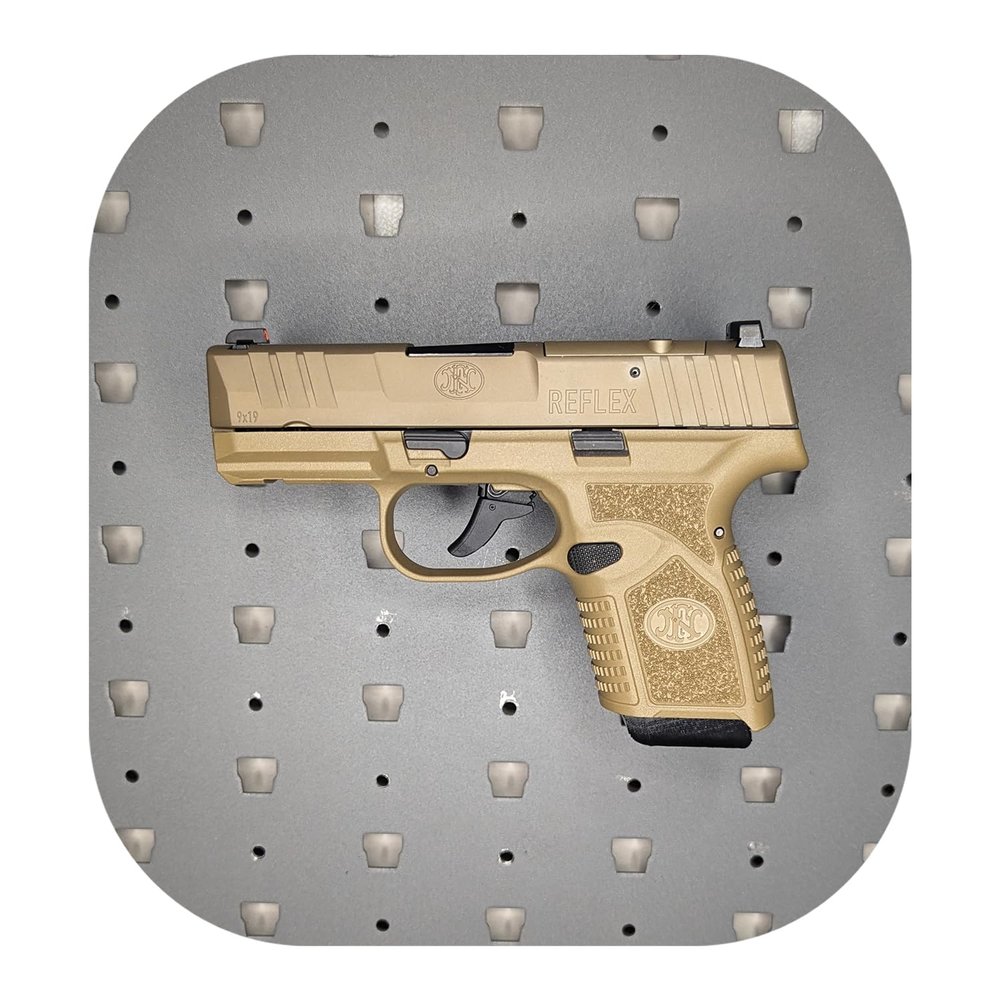 Hammy3DPrints Mount for FN Reflex - GallowTech | Pistol Holder Handgun Storage Rack (Facing Right)