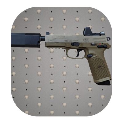 Hammy3DPrints Mount for FN FNX 45 Tactical - GallowTech | Pistol Holder Handgun Storage Rack (Facing Right)