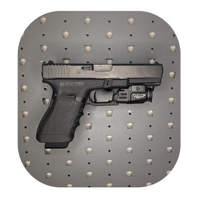 Hammy3DPrints Mount for Glock .45/10mm - GallowTech | Pistol Holder Handgun Storage Rack (Facing Left)