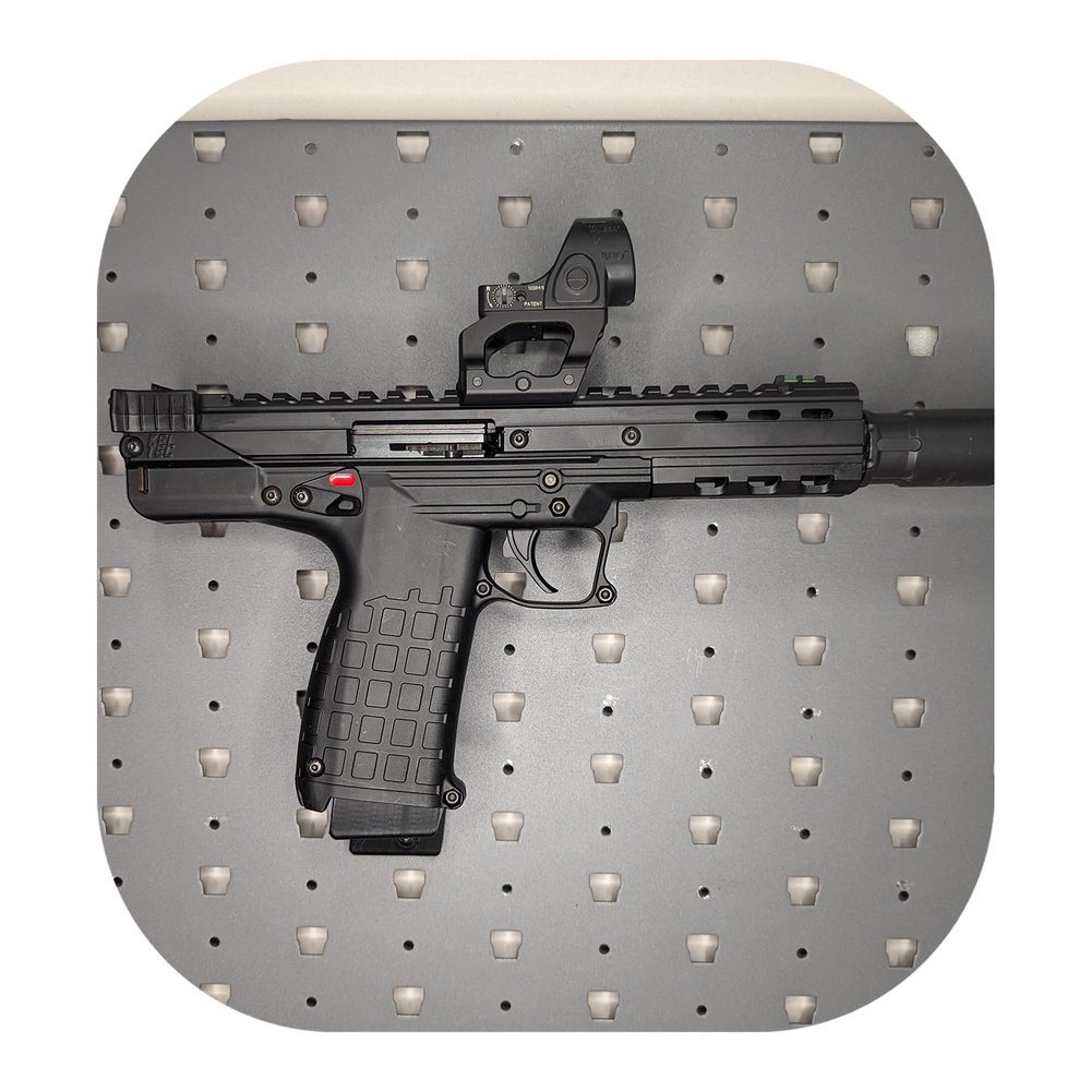 Hammy3DPrints Mount for Keltec CP33 / CMR30 / PMR30 - GallowTech | Pistol Holder Handgun Storage Rack (Facing Right)